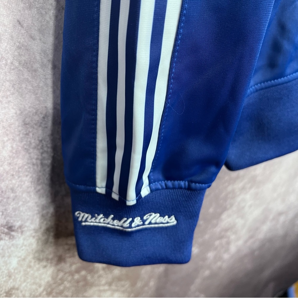 Chicago Cubs Jacket Mens Large Blue Mitchell And Ness MLB  Full Zip Cooperstown - Picture 4 of 14